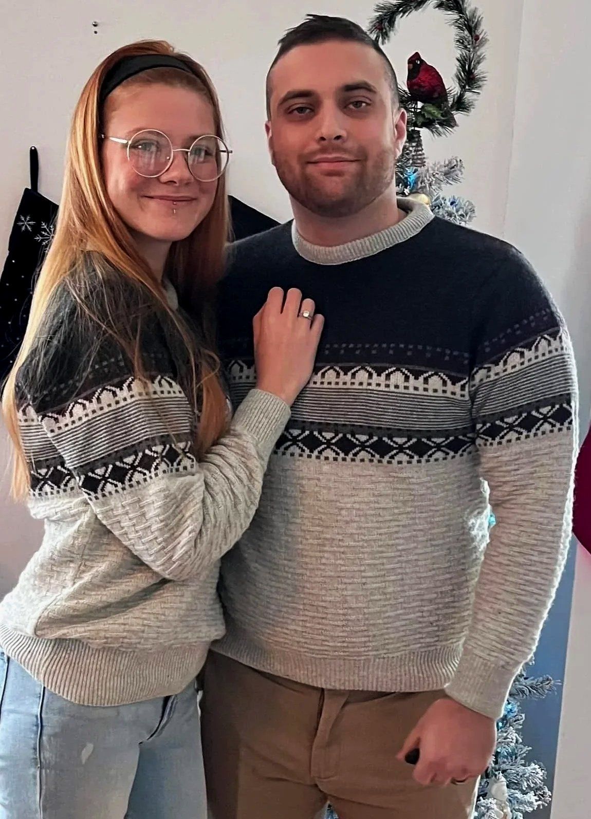 Mike McCutcheon, co-owner of Next Level Epoxy Inc., with his wife